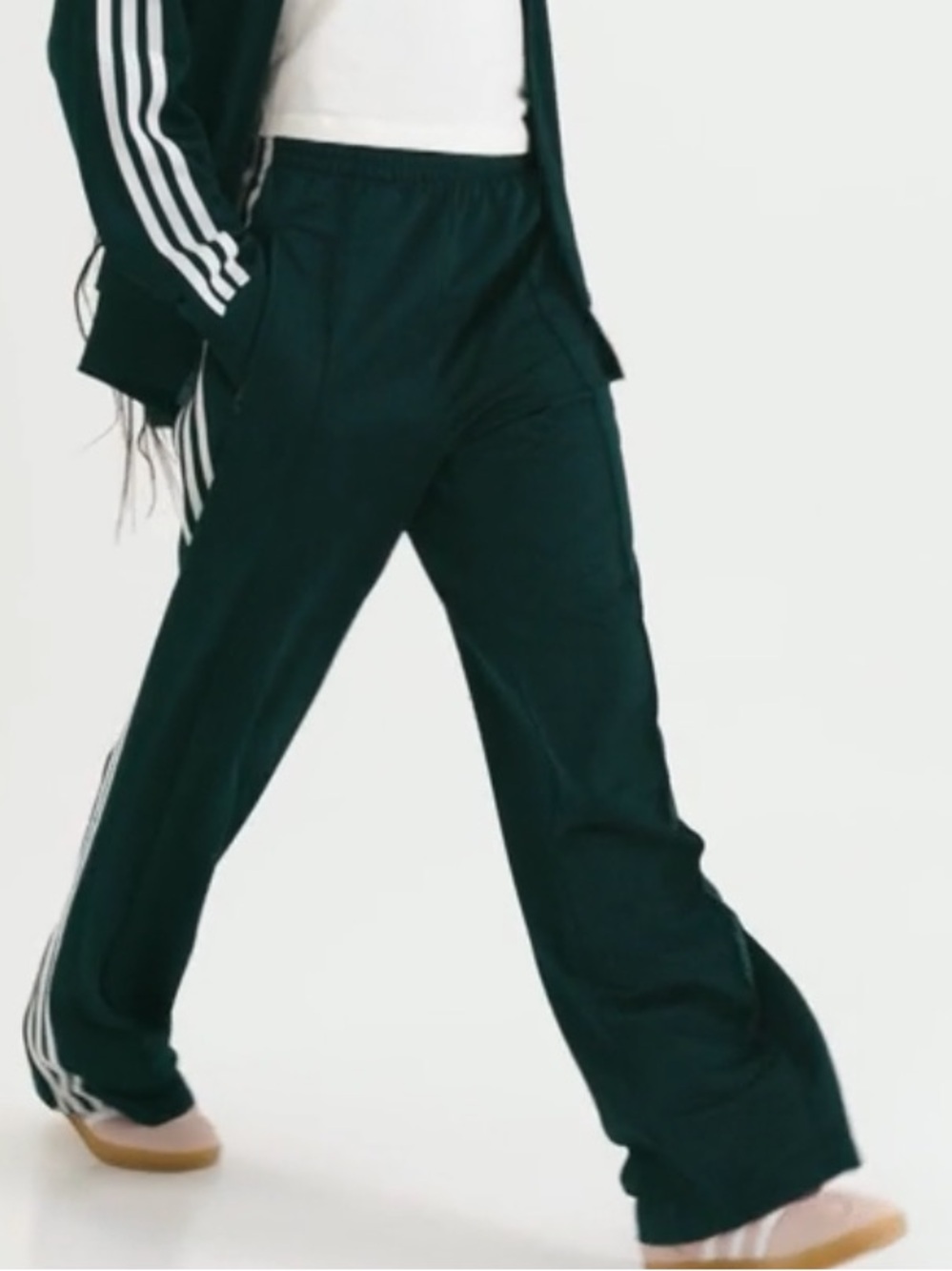 ADIDAS WOMENS 3 STRIP FIREBIRD TRACK PANTS SZ XS NWT AURA GREEN HTF COLOR - Picture 12 of 12